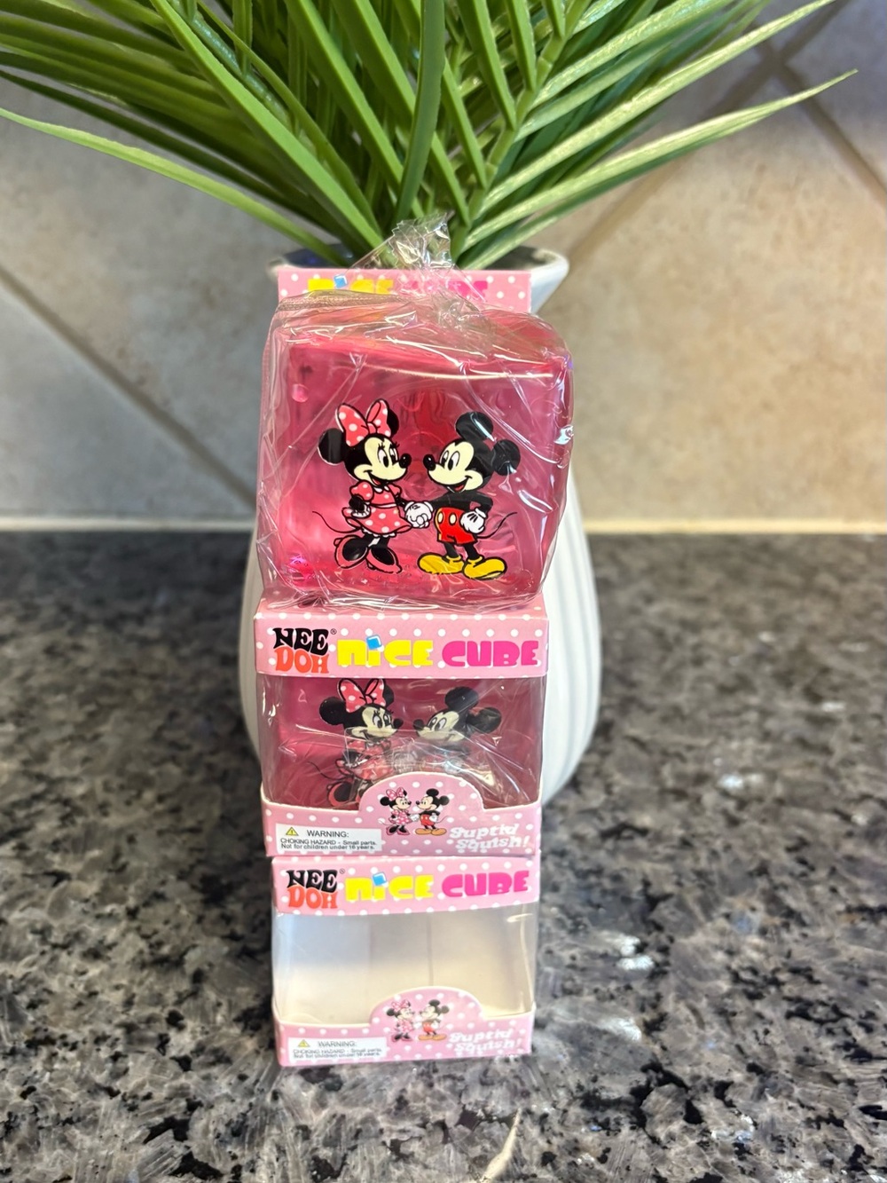 M&M Nice Cube Squishy Toy in Pink  Color Sugar Material So Cute